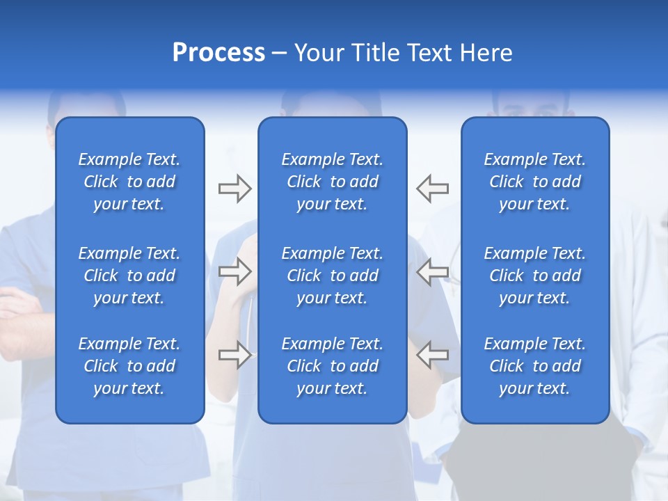 A Group Of Doctors Standing Next To Each Other PowerPoint Template