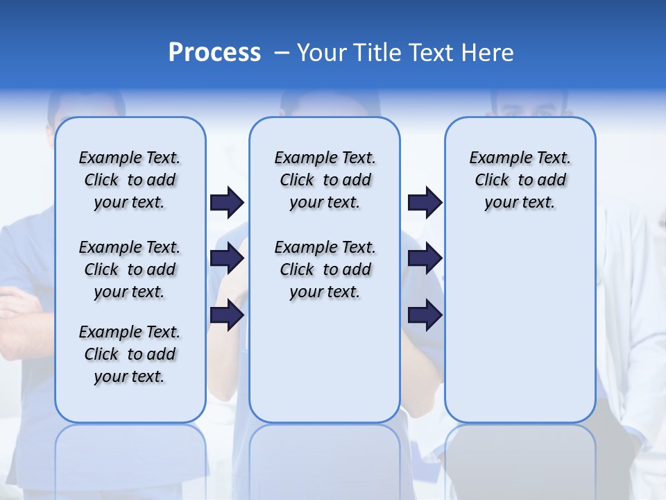 A Group Of Doctors Standing Next To Each Other PowerPoint Template