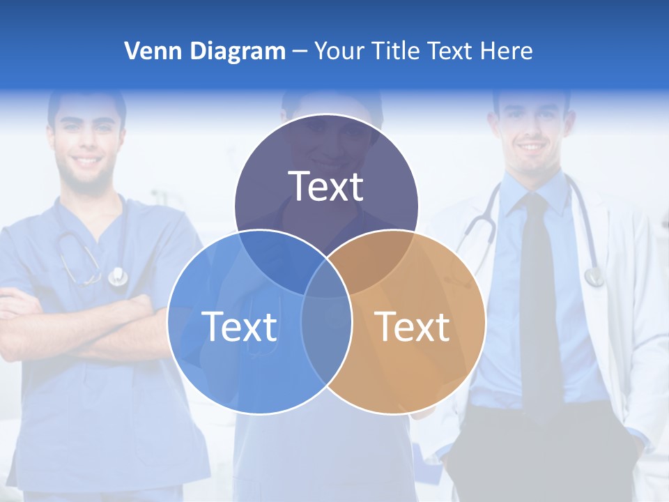 A Group Of Doctors Standing Next To Each Other PowerPoint Template