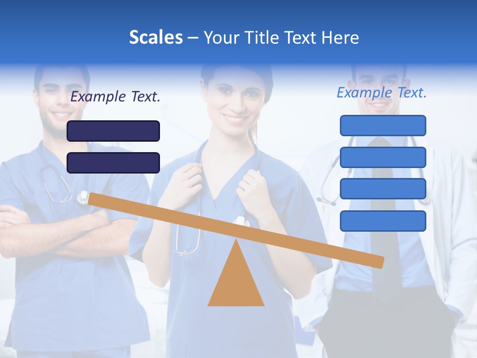 A Group Of Doctors Standing Next To Each Other PowerPoint Template