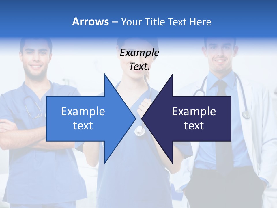 A Group Of Doctors Standing Next To Each Other PowerPoint Template