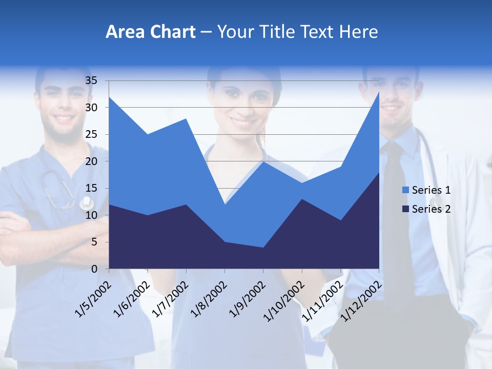 A Group Of Doctors Standing Next To Each Other PowerPoint Template