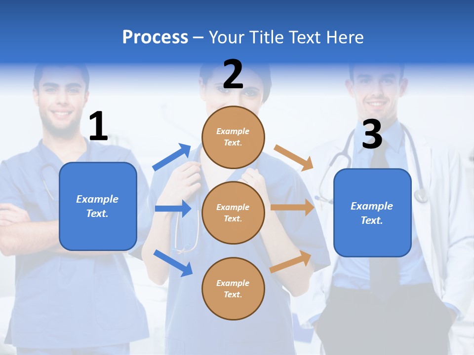 A Group Of Doctors Standing Next To Each Other PowerPoint Template