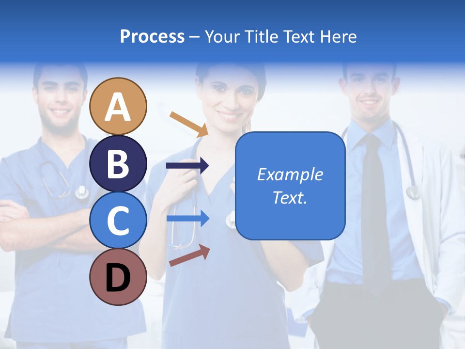 A Group Of Doctors Standing Next To Each Other PowerPoint Template