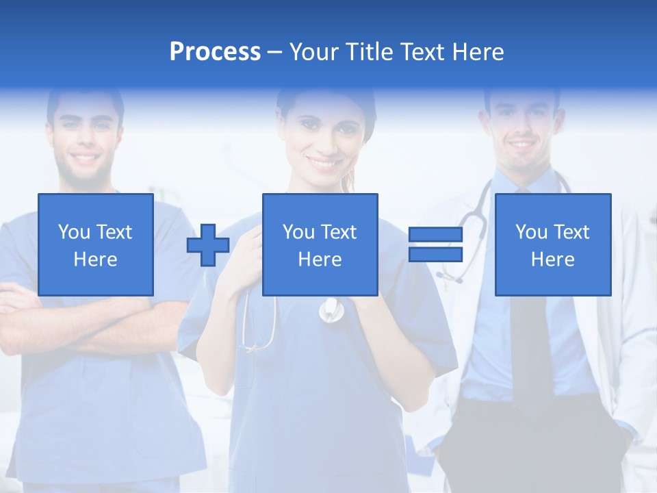 A Group Of Doctors Standing Next To Each Other PowerPoint Template