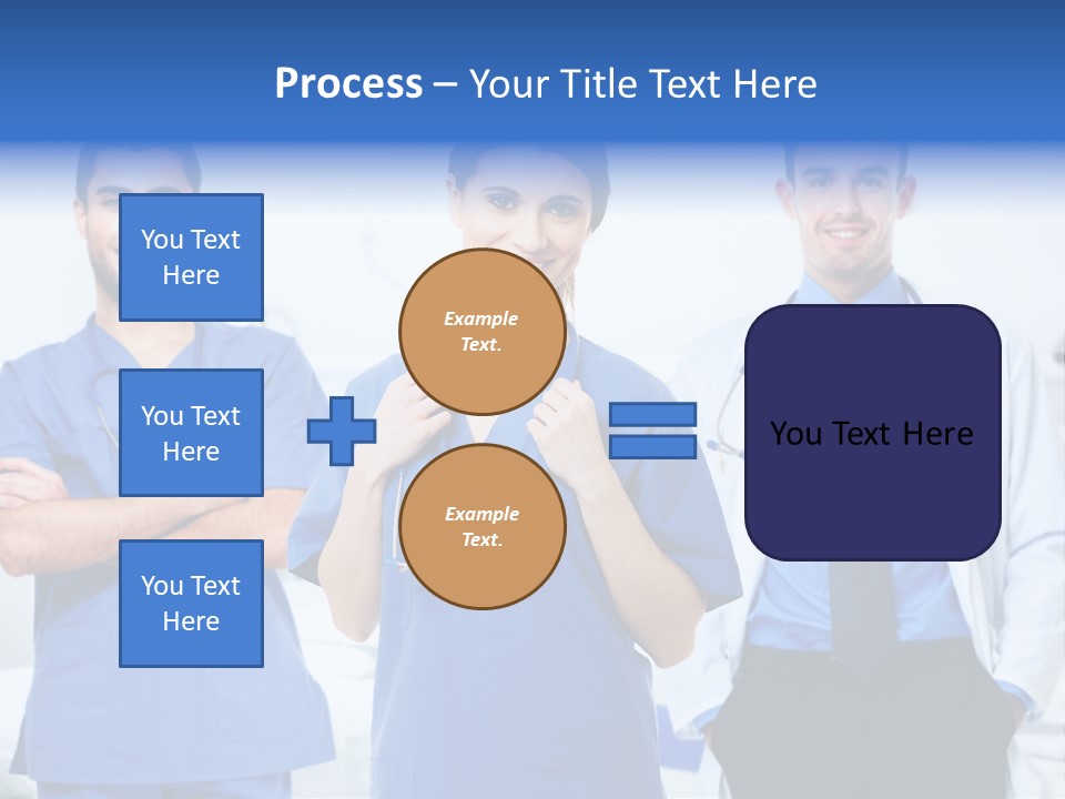 A Group Of Doctors Standing Next To Each Other PowerPoint Template