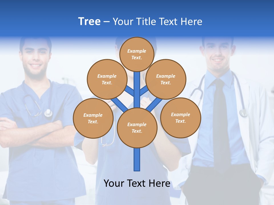 A Group Of Doctors Standing Next To Each Other PowerPoint Template