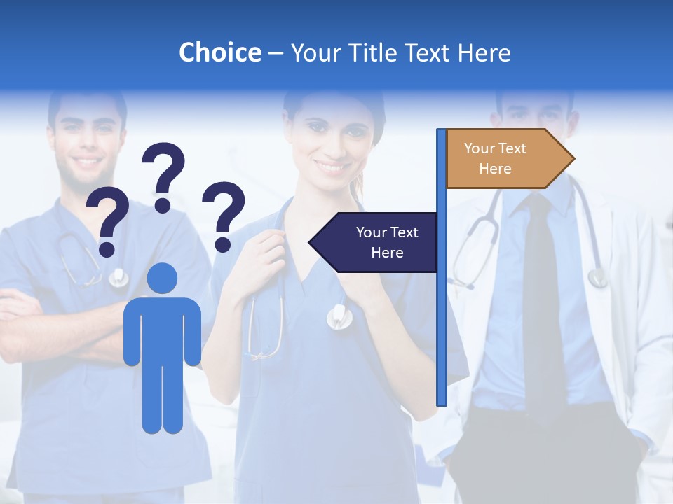 A Group Of Doctors Standing Next To Each Other PowerPoint Template