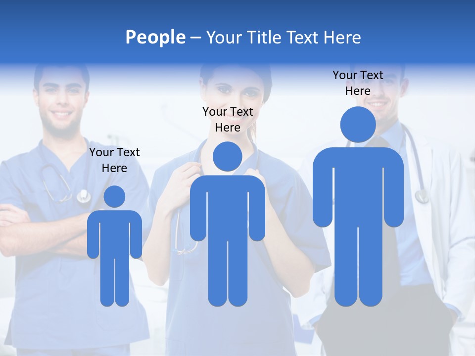A Group Of Doctors Standing Next To Each Other PowerPoint Template