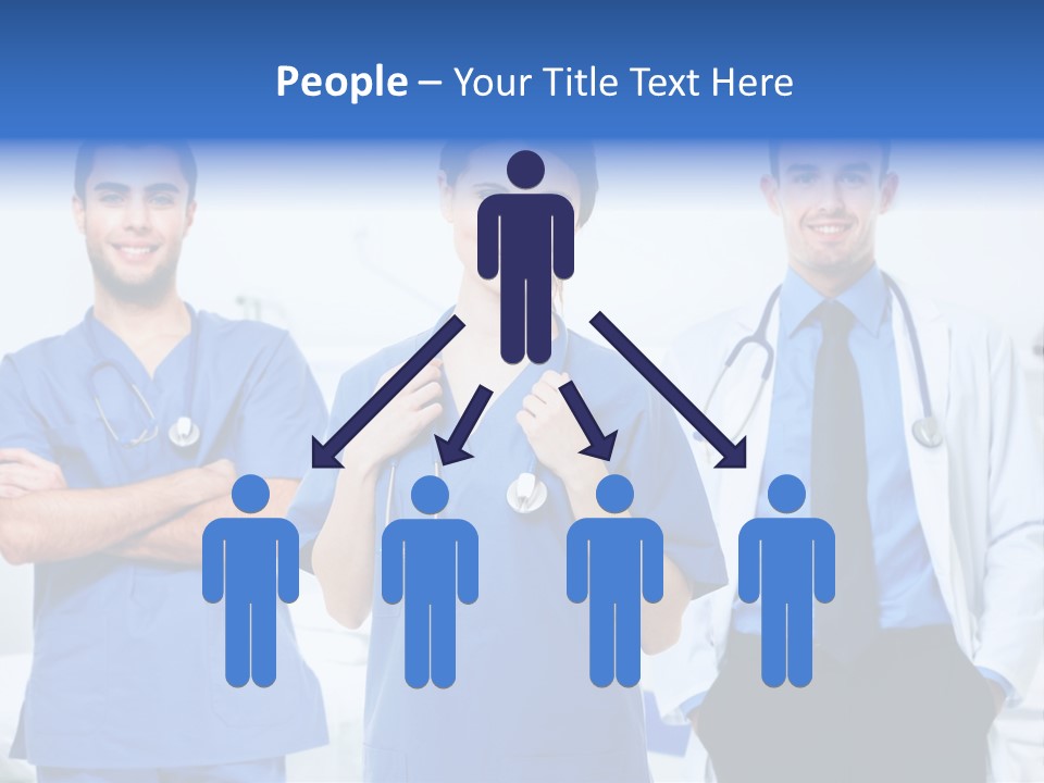 A Group Of Doctors Standing Next To Each Other PowerPoint Template