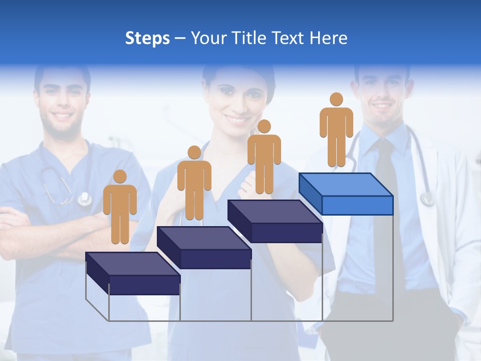 A Group Of Doctors Standing Next To Each Other PowerPoint Template