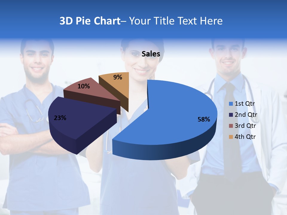 A Group Of Doctors Standing Next To Each Other PowerPoint Template