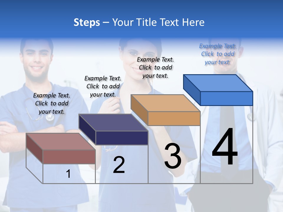 A Group Of Doctors Standing Next To Each Other PowerPoint Template