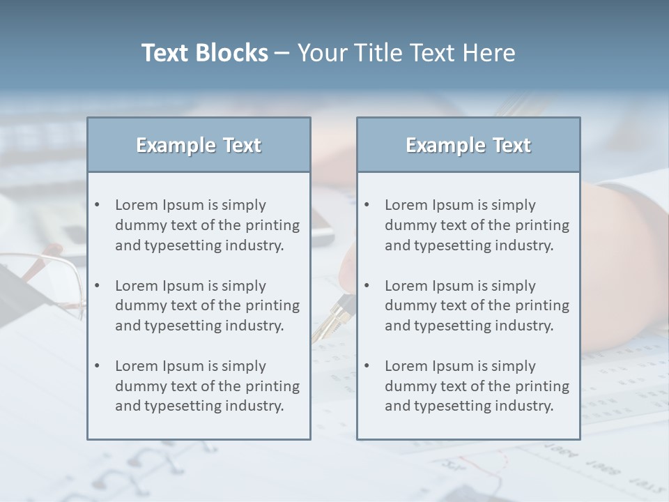 A Person Writing On A Piece Of Paper With A Calculator And Pen PowerPoint Template