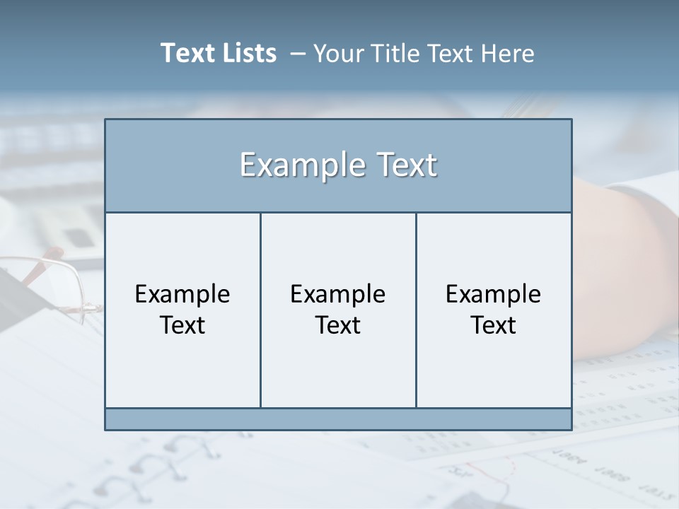 A Person Writing On A Piece Of Paper With A Calculator And Pen PowerPoint Template