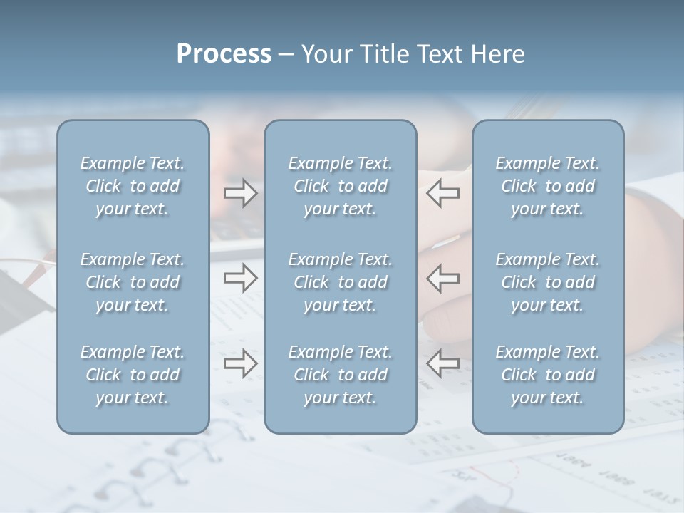 A Person Writing On A Piece Of Paper With A Calculator And Pen PowerPoint Template