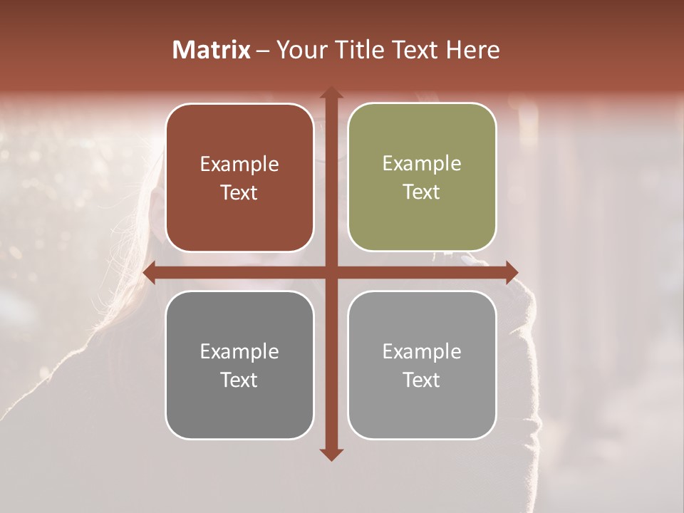 A Man And Woman Are Posing For A Picture PowerPoint Template