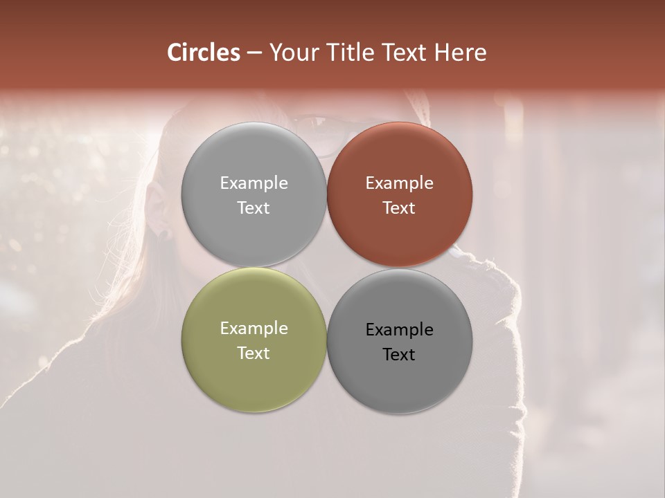 A Man And Woman Are Posing For A Picture PowerPoint Template