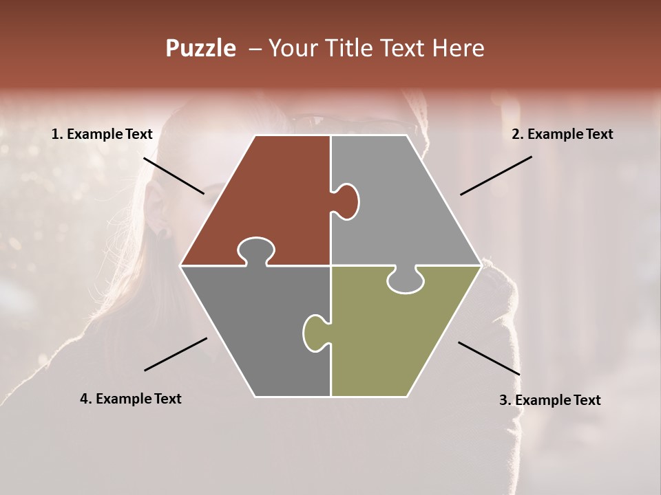 A Man And Woman Are Posing For A Picture PowerPoint Template