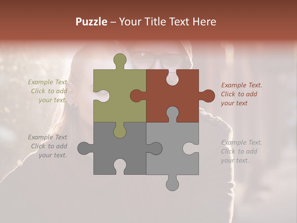 A Man And Woman Are Posing For A Picture PowerPoint Template