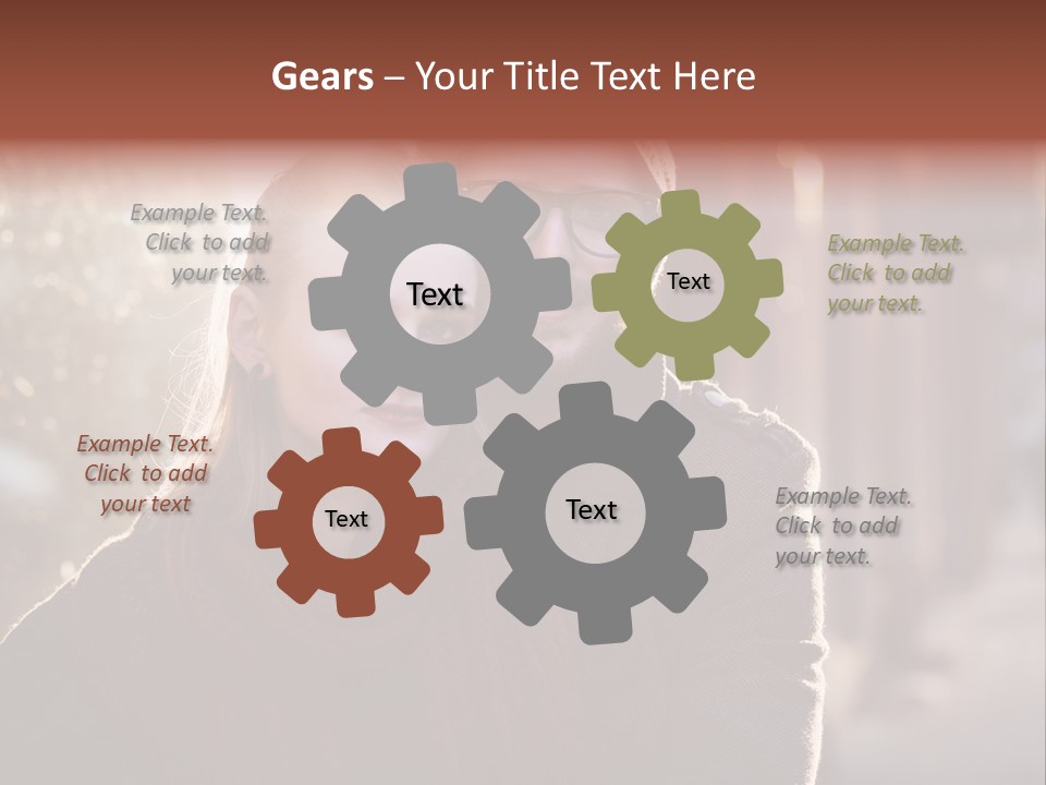 A Man And Woman Are Posing For A Picture PowerPoint Template