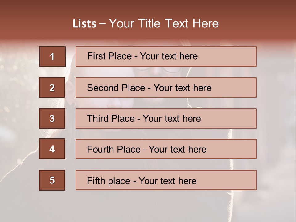 A Man And Woman Are Posing For A Picture PowerPoint Template