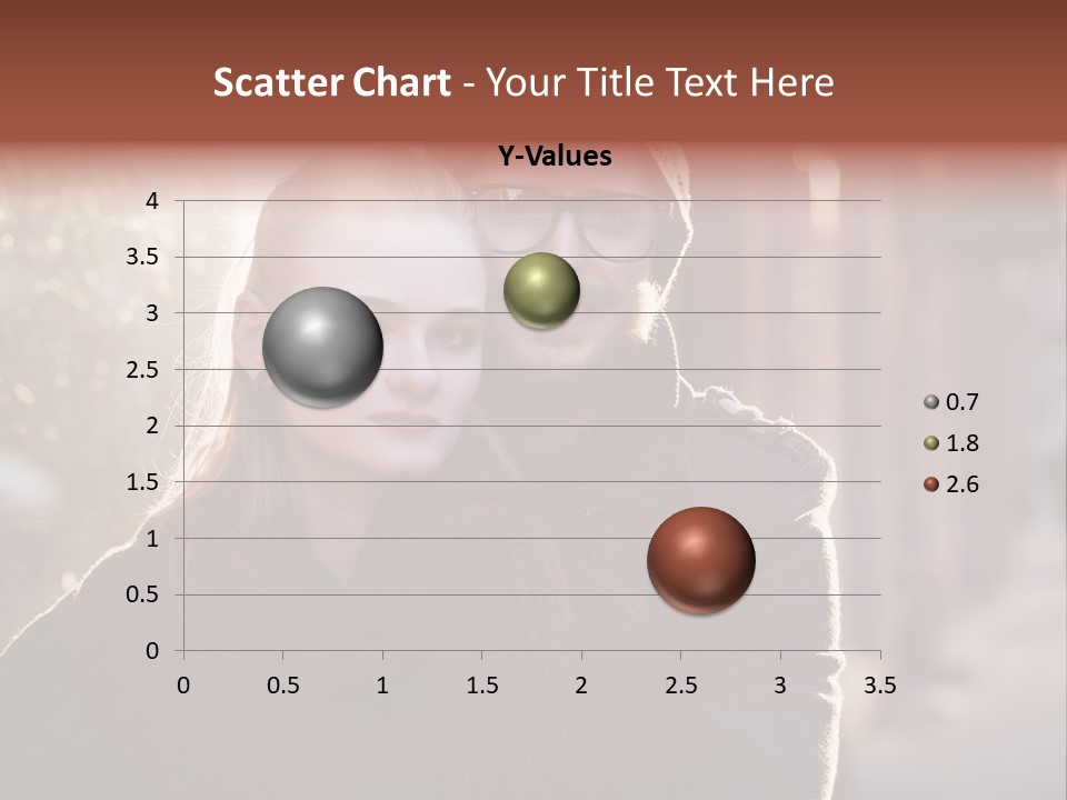 A Man And Woman Are Posing For A Picture PowerPoint Template