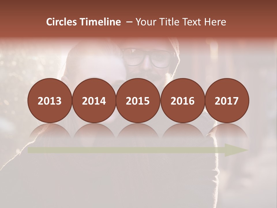 A Man And Woman Are Posing For A Picture PowerPoint Template