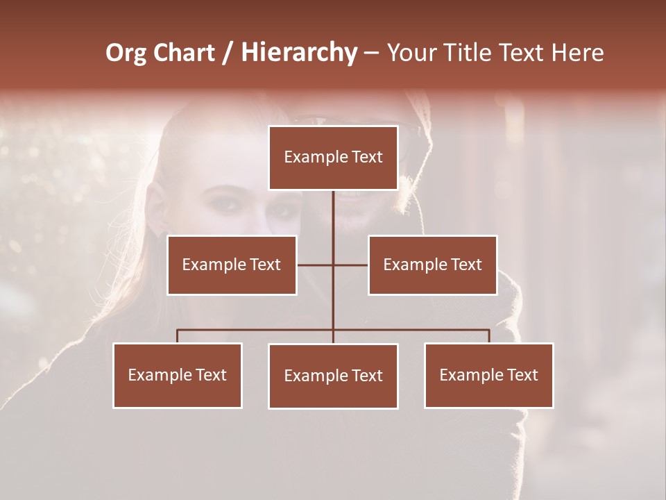 A Man And Woman Are Posing For A Picture PowerPoint Template