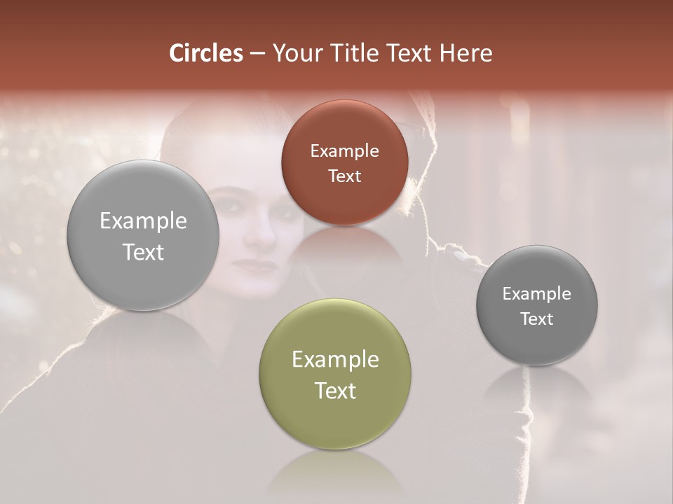 A Man And Woman Are Posing For A Picture PowerPoint Template