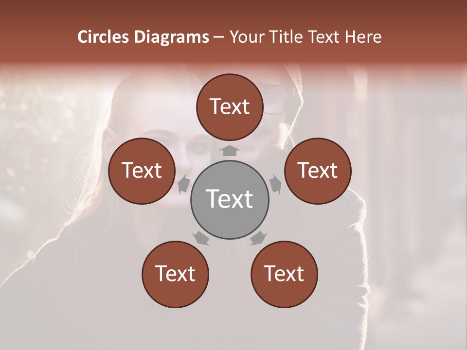 A Man And Woman Are Posing For A Picture PowerPoint Template