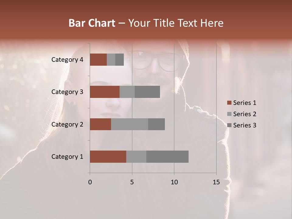 A Man And Woman Are Posing For A Picture PowerPoint Template