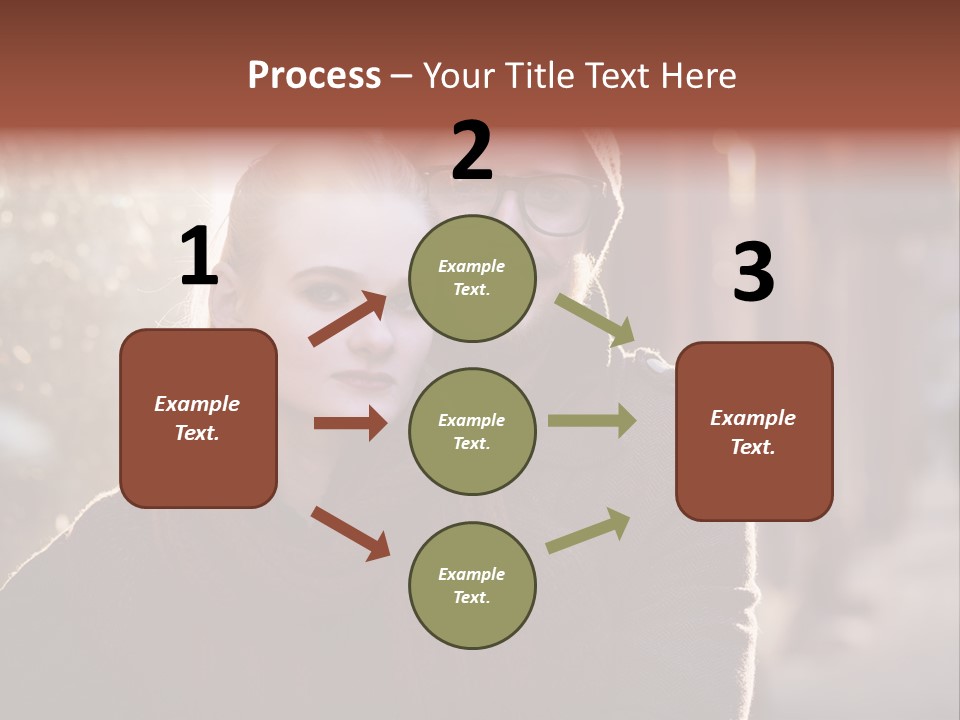 A Man And Woman Are Posing For A Picture PowerPoint Template