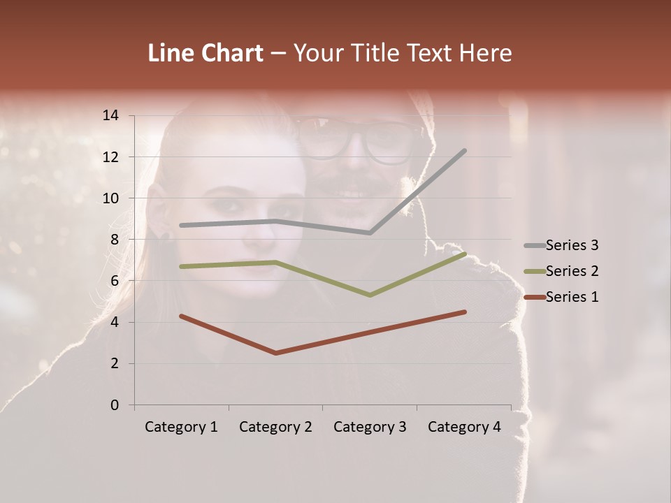 A Man And Woman Are Posing For A Picture PowerPoint Template