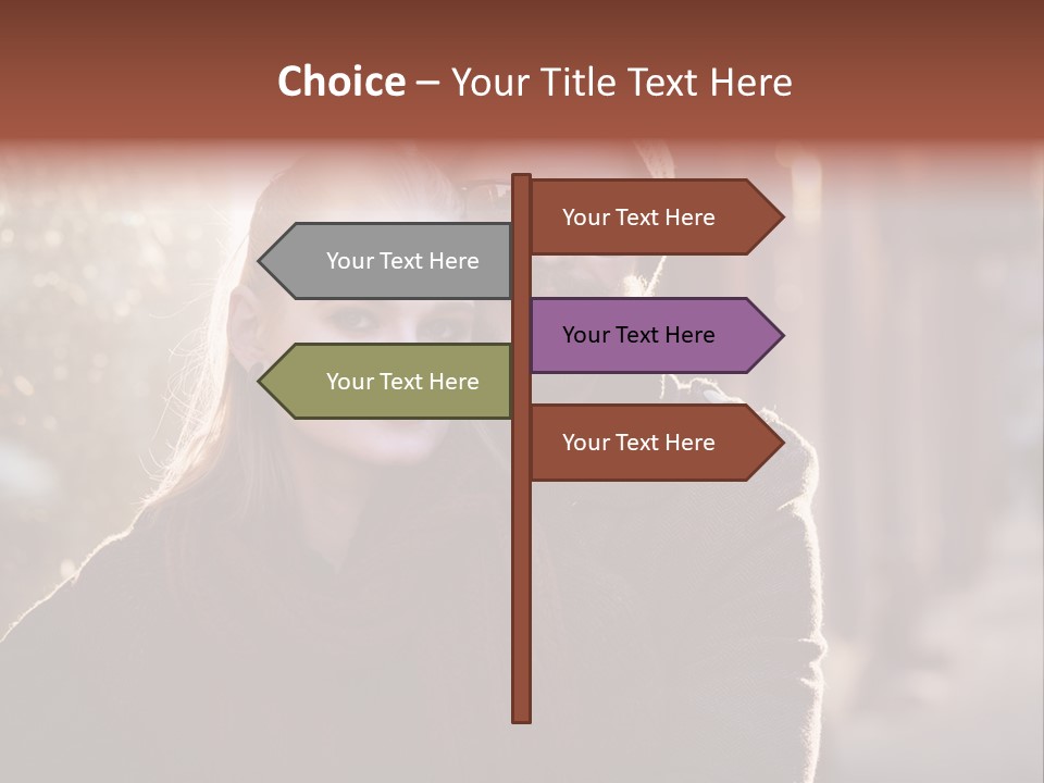 A Man And Woman Are Posing For A Picture PowerPoint Template
