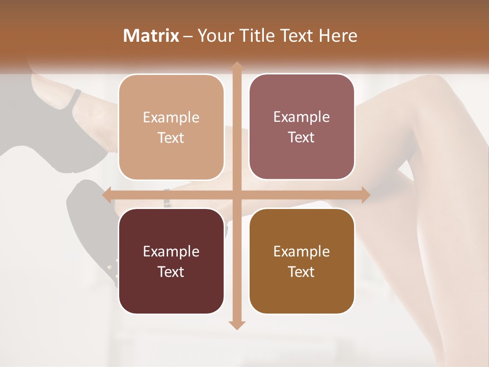 A Woman's Legs With Black Shoes And Heels PowerPoint Template