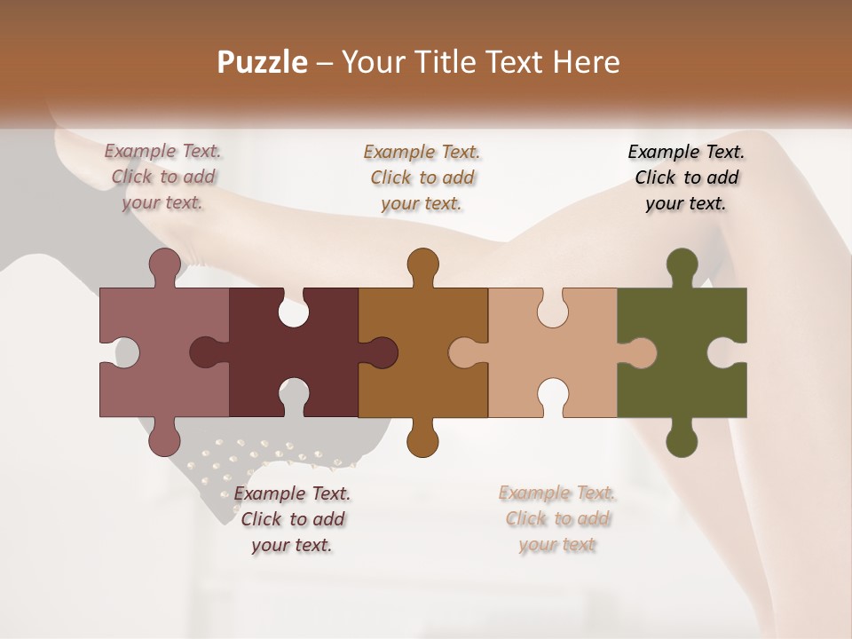 A Woman's Legs With Black Shoes And Heels PowerPoint Template