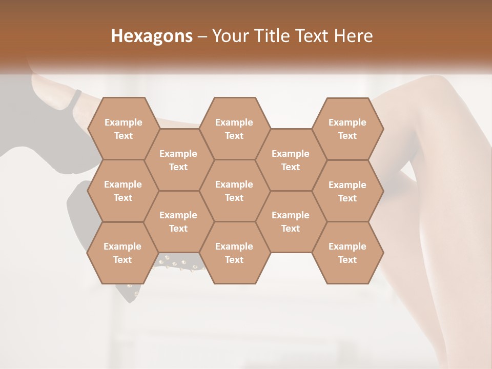 A Woman's Legs With Black Shoes And Heels PowerPoint Template