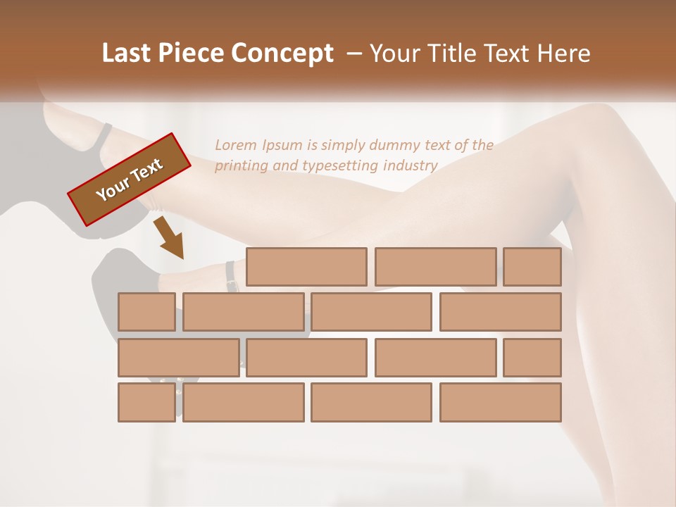 A Woman's Legs With Black Shoes And Heels PowerPoint Template