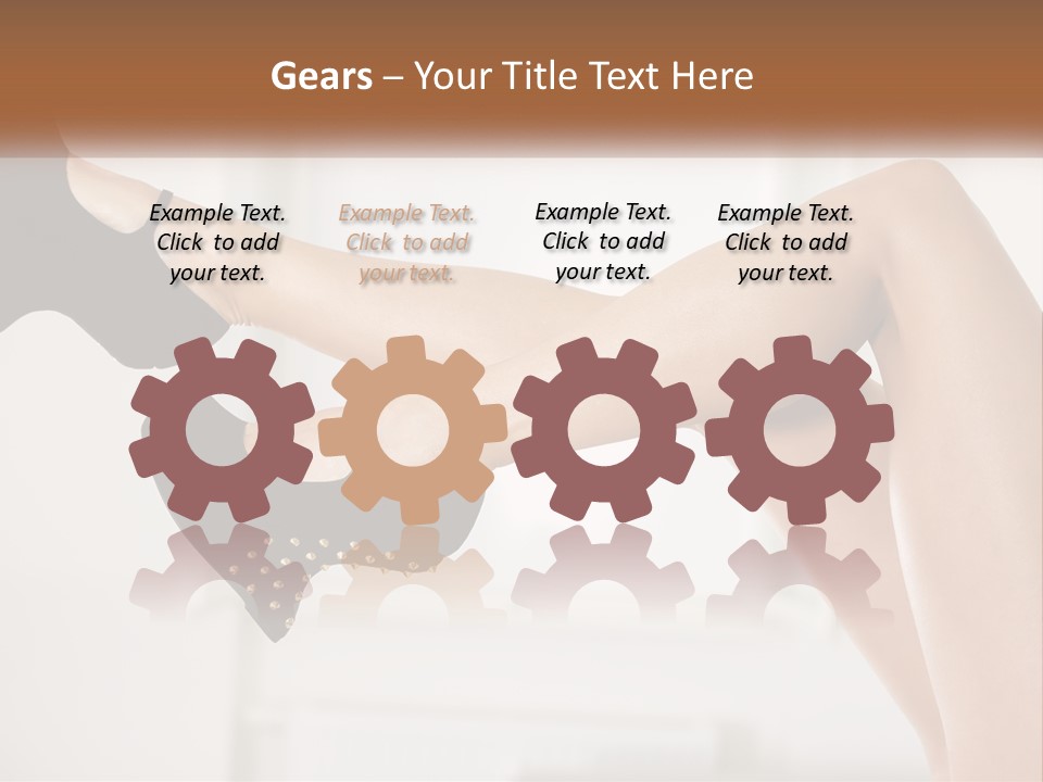 A Woman's Legs With Black Shoes And Heels PowerPoint Template