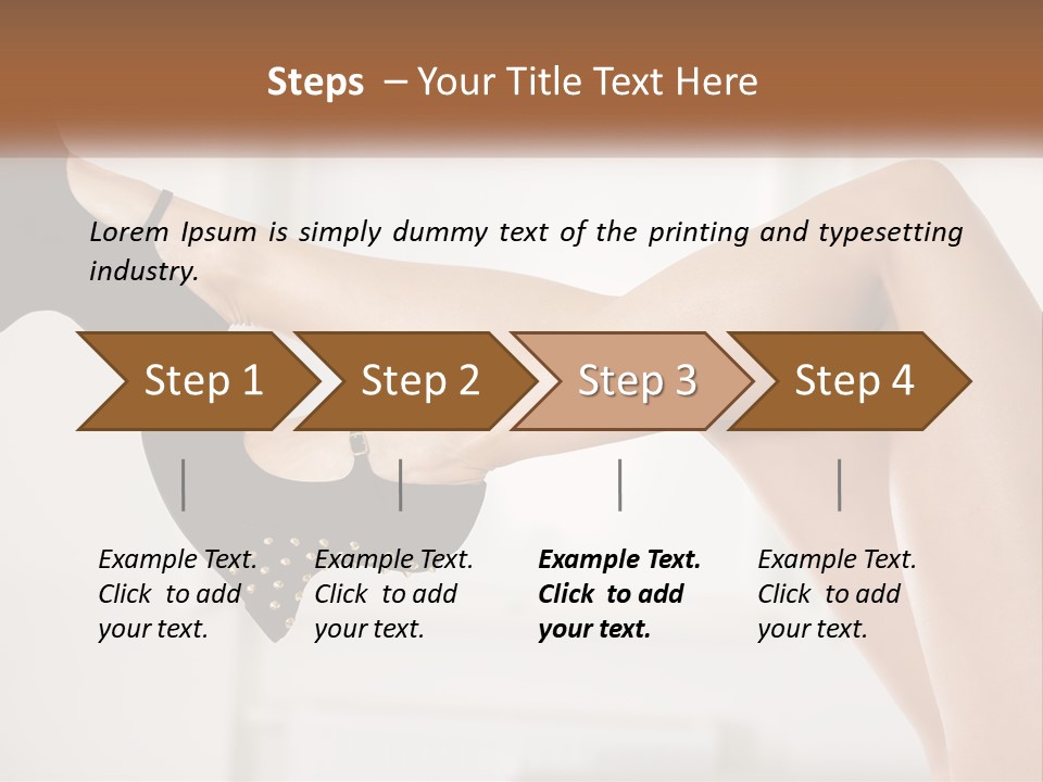 A Woman's Legs With Black Shoes And Heels PowerPoint Template