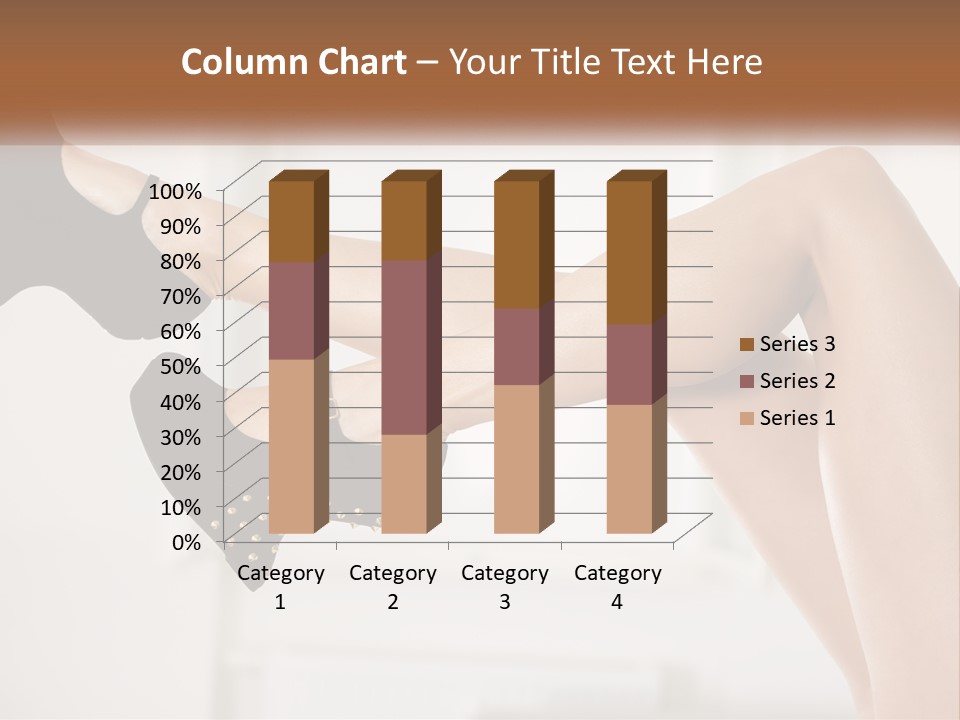 A Woman's Legs With Black Shoes And Heels PowerPoint Template