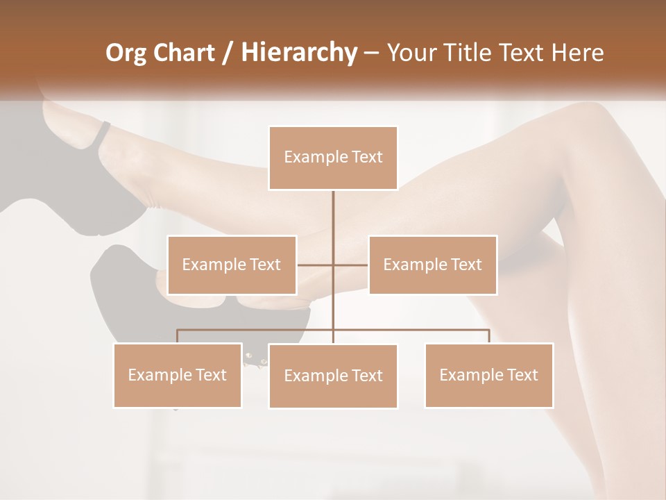 A Woman's Legs With Black Shoes And Heels PowerPoint Template