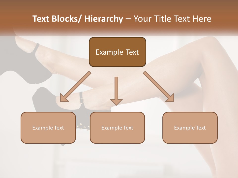 A Woman's Legs With Black Shoes And Heels PowerPoint Template