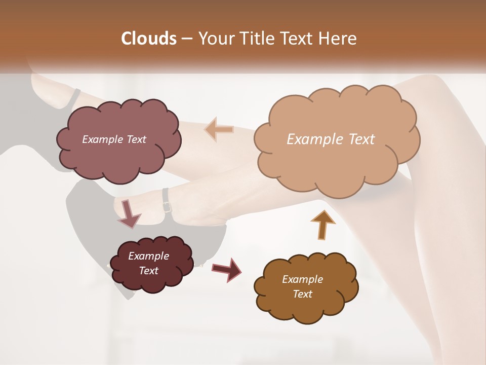 A Woman's Legs With Black Shoes And Heels PowerPoint Template