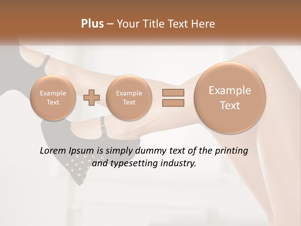 A Woman's Legs With Black Shoes And Heels PowerPoint Template
