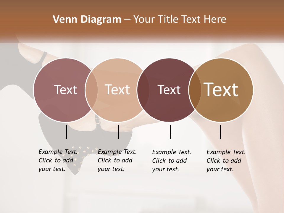 A Woman's Legs With Black Shoes And Heels PowerPoint Template
