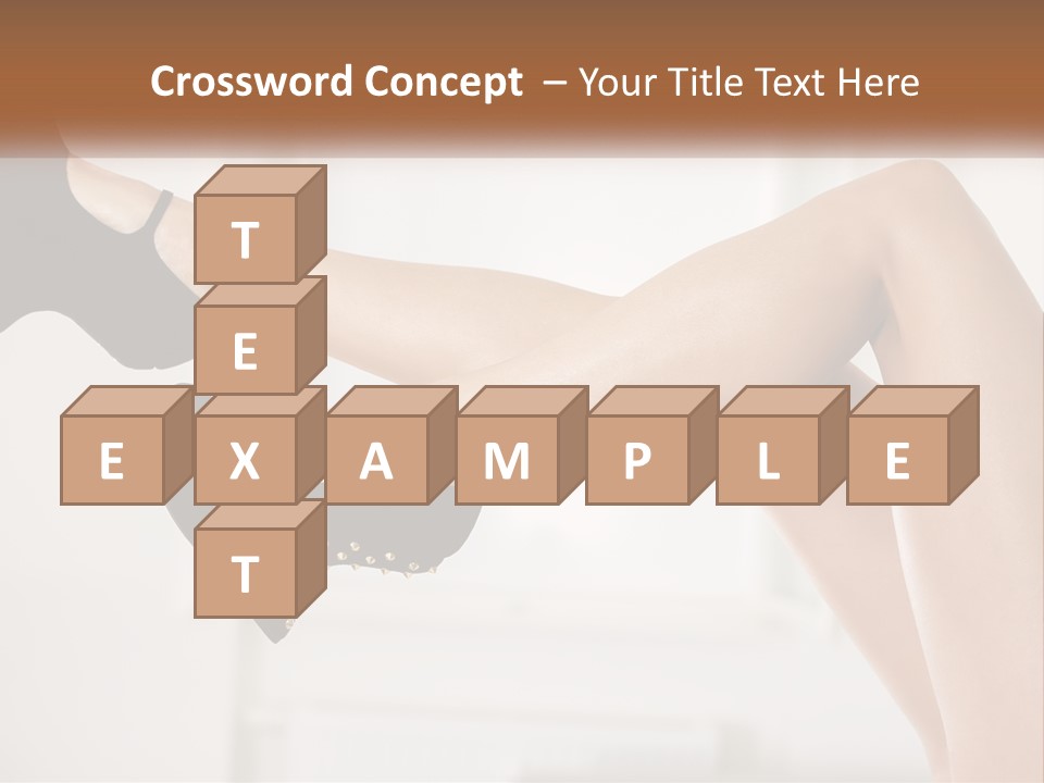 A Woman's Legs With Black Shoes And Heels PowerPoint Template