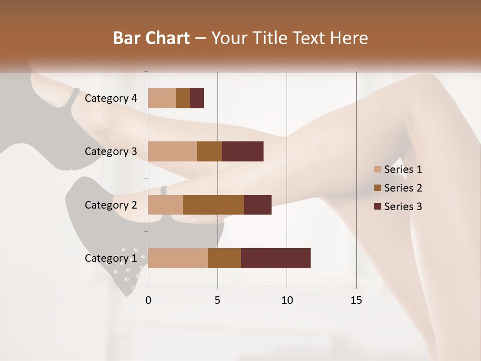 A Woman's Legs With Black Shoes And Heels PowerPoint Template