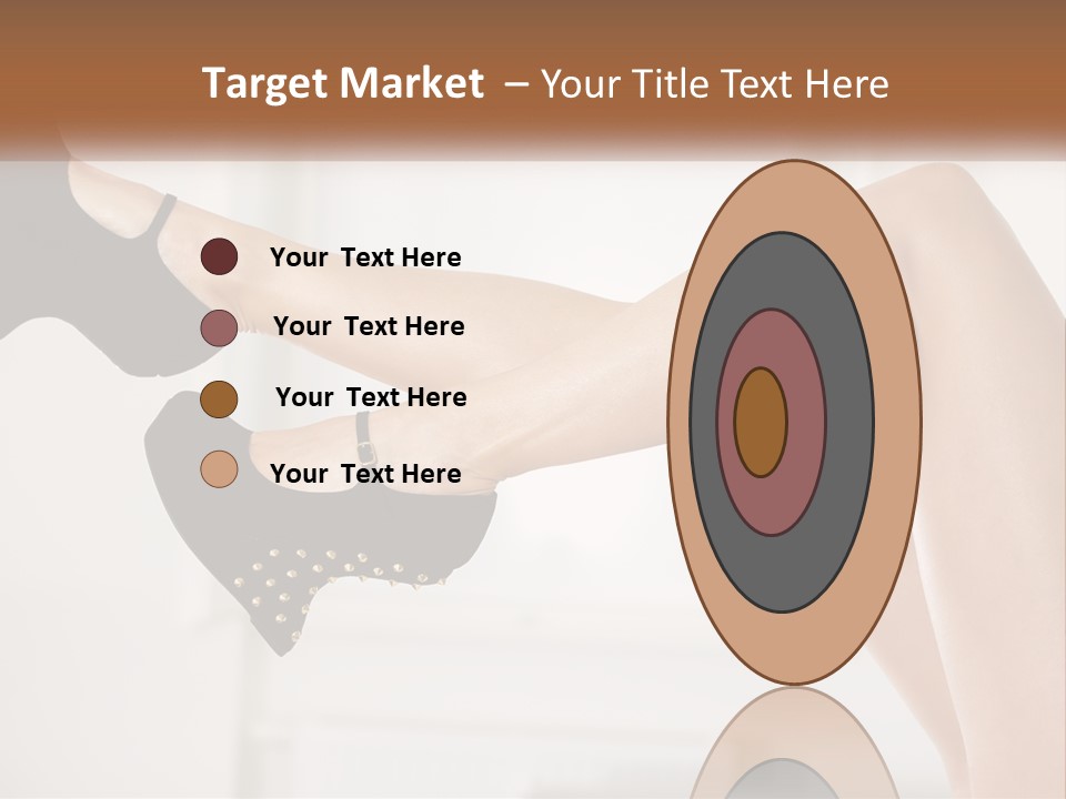 A Woman's Legs With Black Shoes And Heels PowerPoint Template